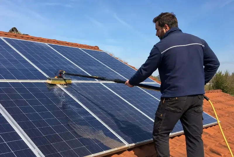 Nettoyage et entretien de panneaux solaires à Lauraguel
